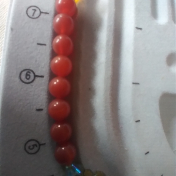 ✨️8" Boho Natural Carnelian Flower 🌼 Bracelet 🙂 Magnetic Closure!✨️ - Picture 7 of 10